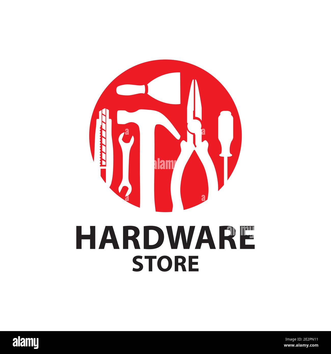 Vector logo of a store, building materials company Stock Vector Image