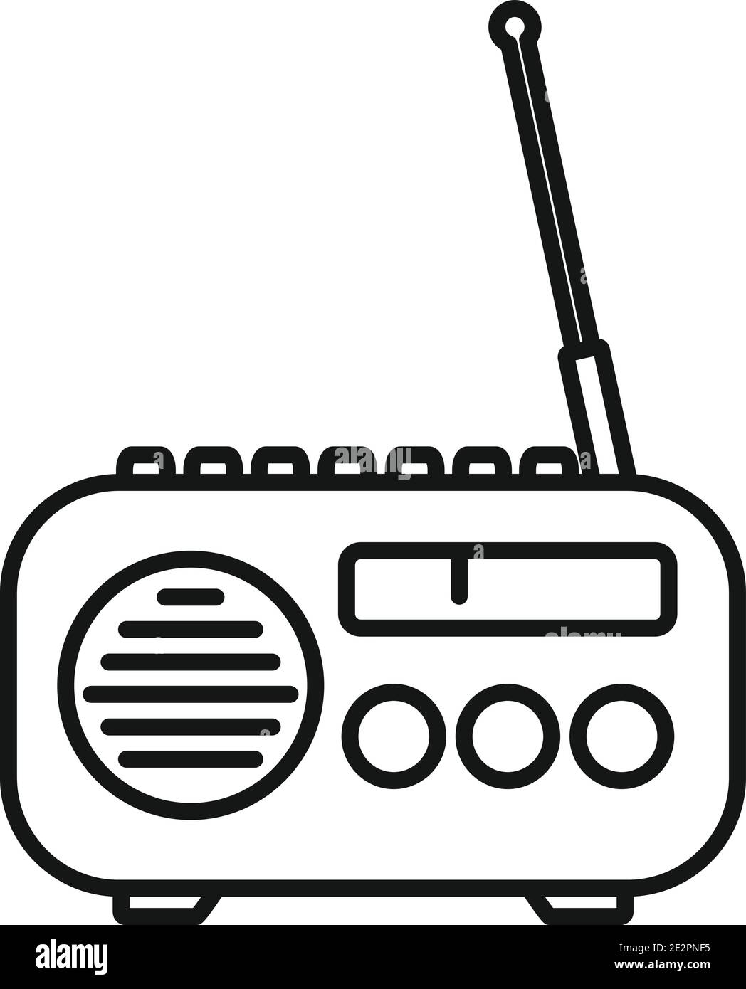 House radio icon, outline style Stock Vector Image & Art - Alamy