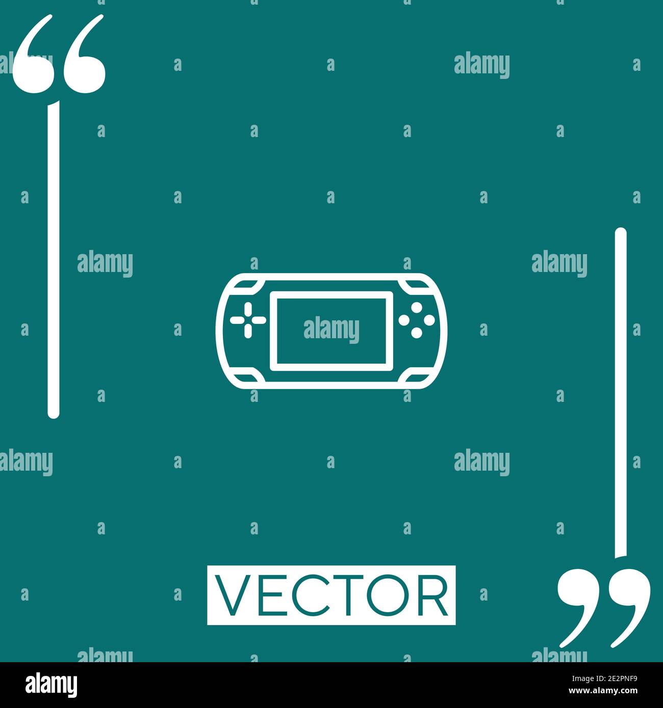 gaming vector icon Linear icon. Editable stroked line Stock Vector