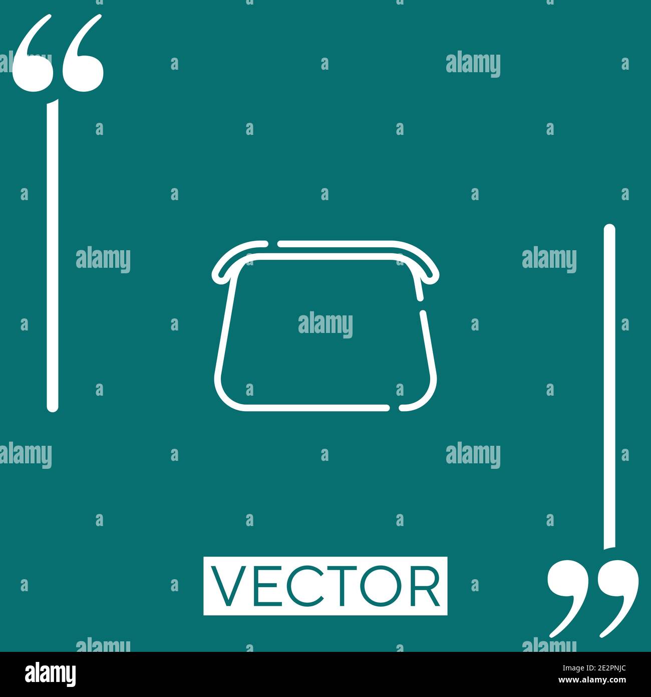 clutch vector icon Linear icon. Editable stroke line Stock Vector