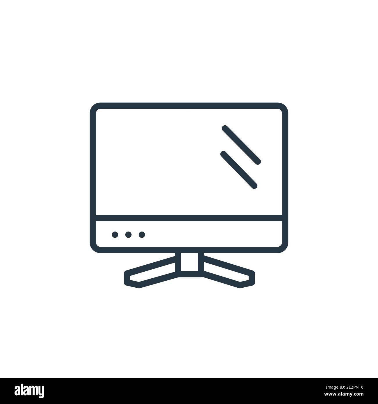 Computer monitor outline vector icon. Thin line black computer monitor  icon, flat vector simple element illustration from editable computer  concept is Stock Vector Image & Art - Alamy