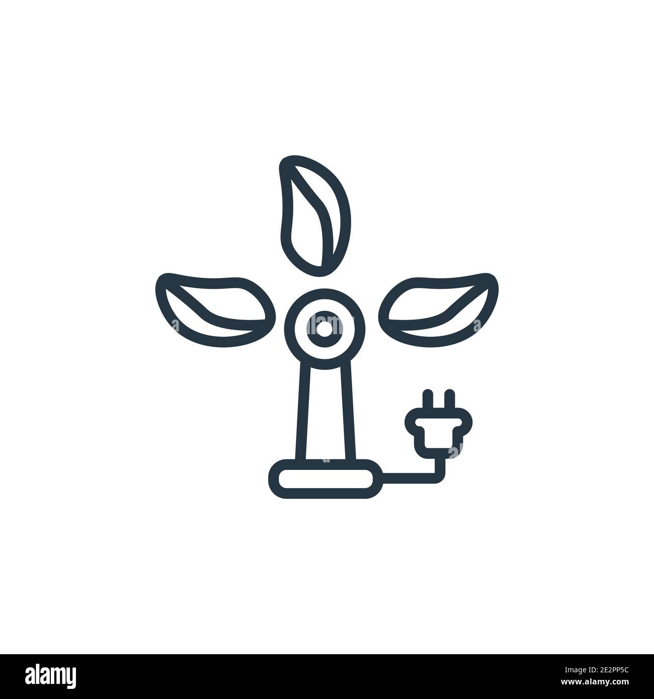 Green energy source outline vector icon. Thin line black green energy ...