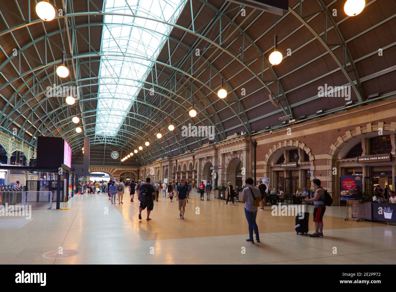 Interior of the Central Station Railway Terminal for Country and