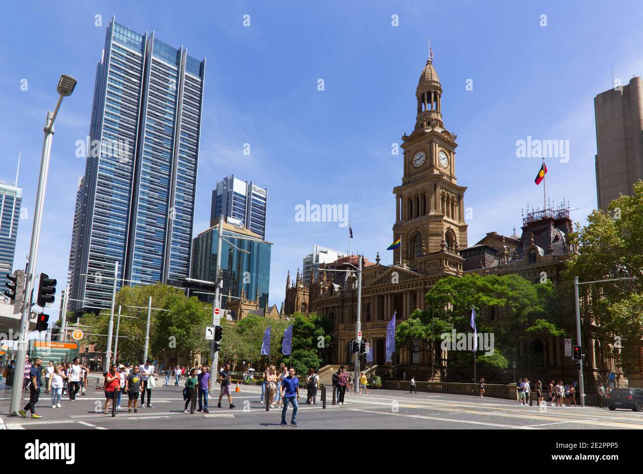 Sydney Town Hall Stock Photo