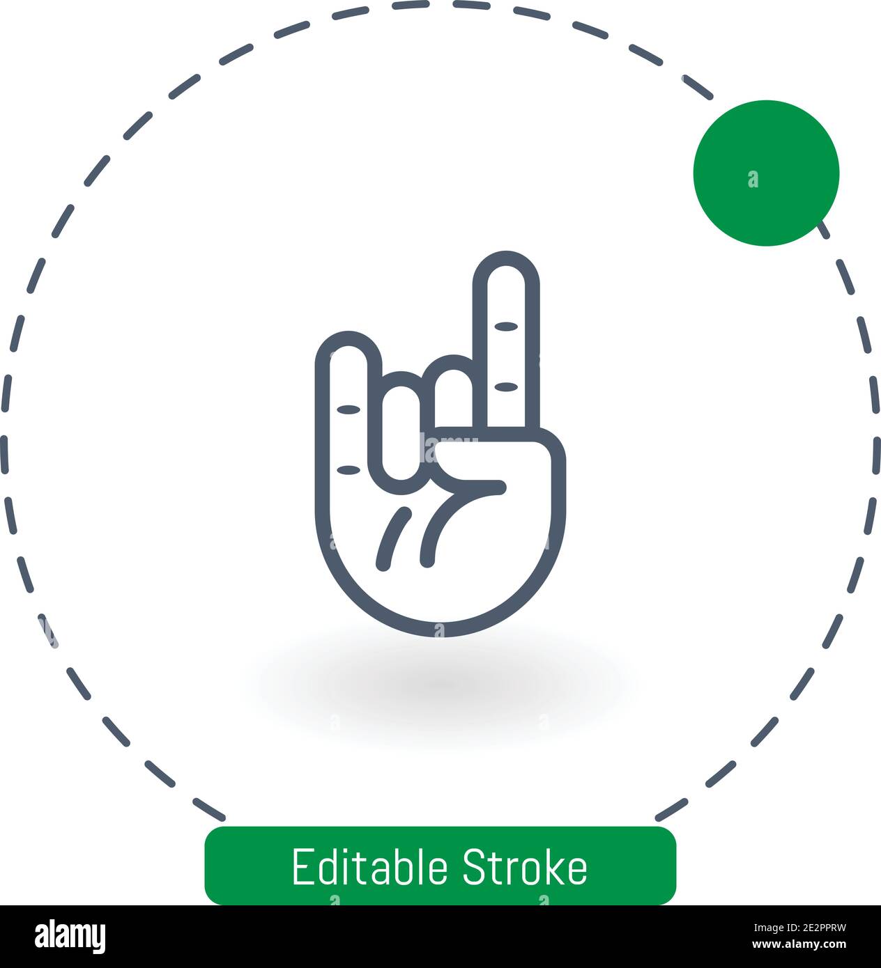 rock vector icon editable stroke outline icons for web and mobile Stock Vector
