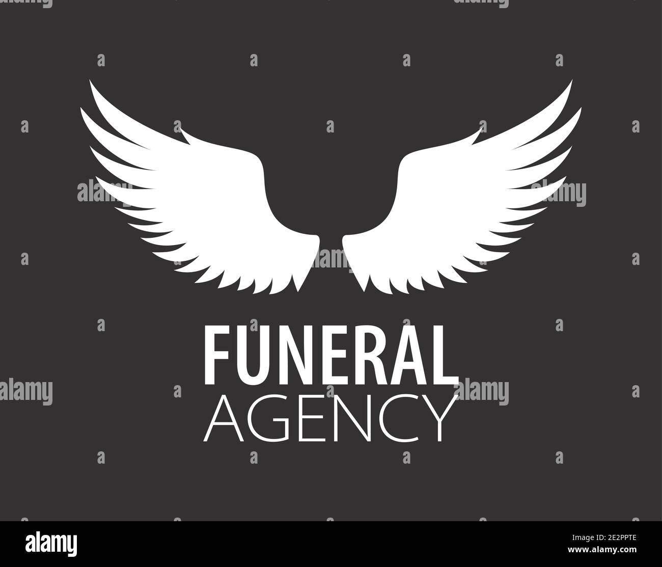 Vector logo of funeral services Stock Vector