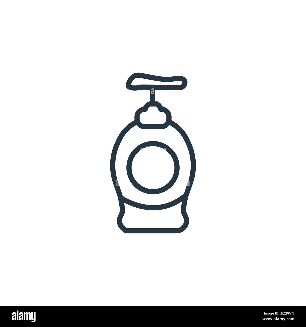 Hand soap outline vector icon. Thin line black hand soap icon, flat vector simple element
