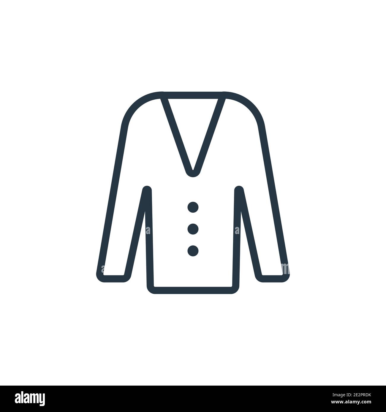 Cotton cardigan outline vector icon. Thin line black cotton cardigan icon,  flat vector simple element illustration from editable clothes concept isola  Stock Vector Image & Art - Alamy