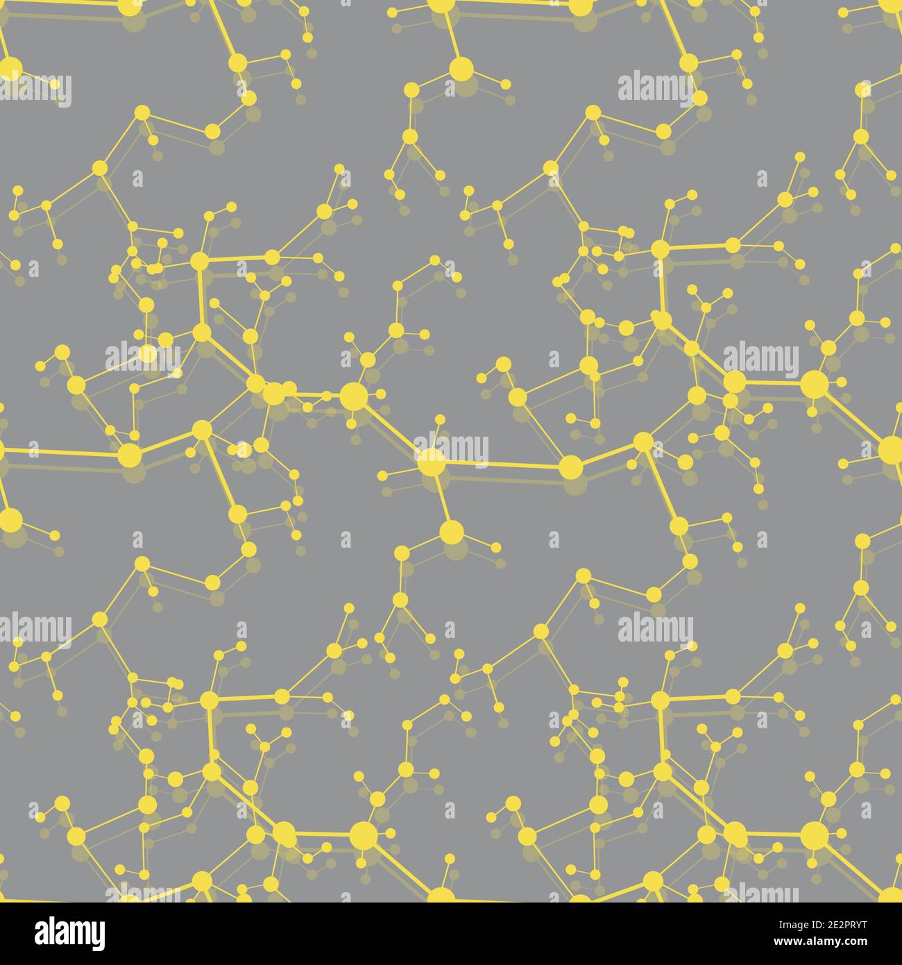 Seamless pattern with structures of molecules and communication ...