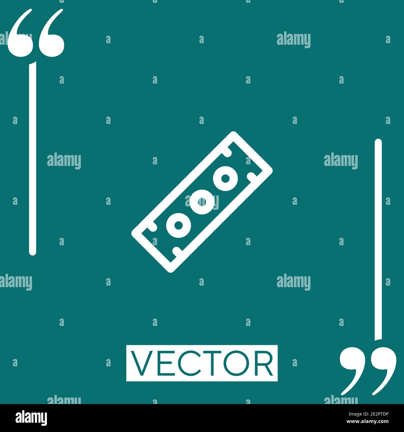 spirit level vector icon Linear icon. Editable stroked line Stock Vector