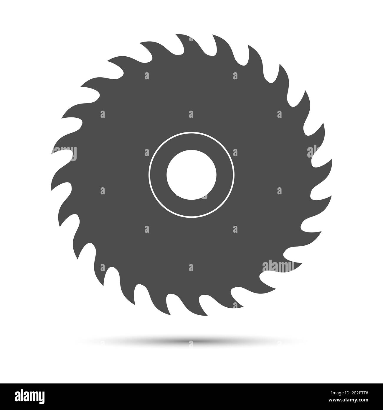 Circular saw blade. Simple vector illustration for websites, apps and