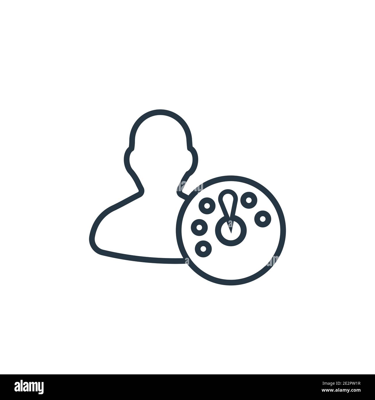 Dashboard outline vector icon. Thin line black dashboard icon, flat ...