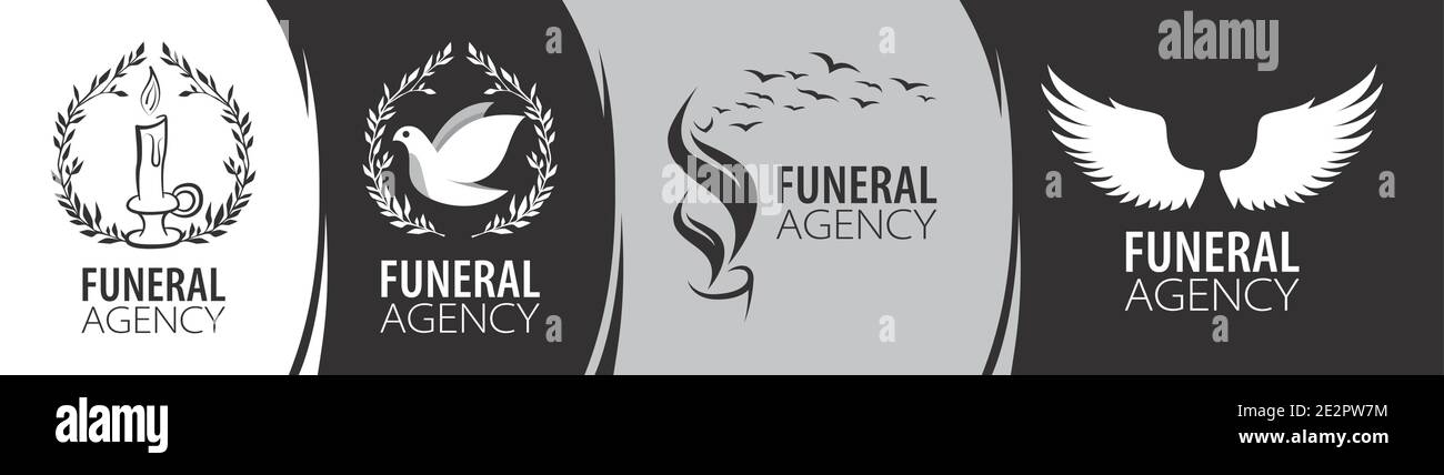 Vector logo of funeral services Stock Vector