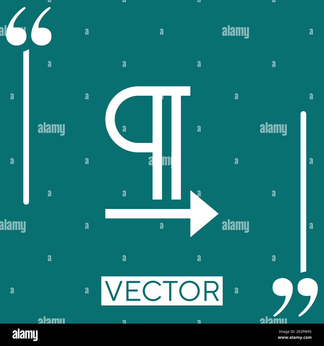 paragraph vector icon Linear icon. Editable stroke line Stock Vector ...