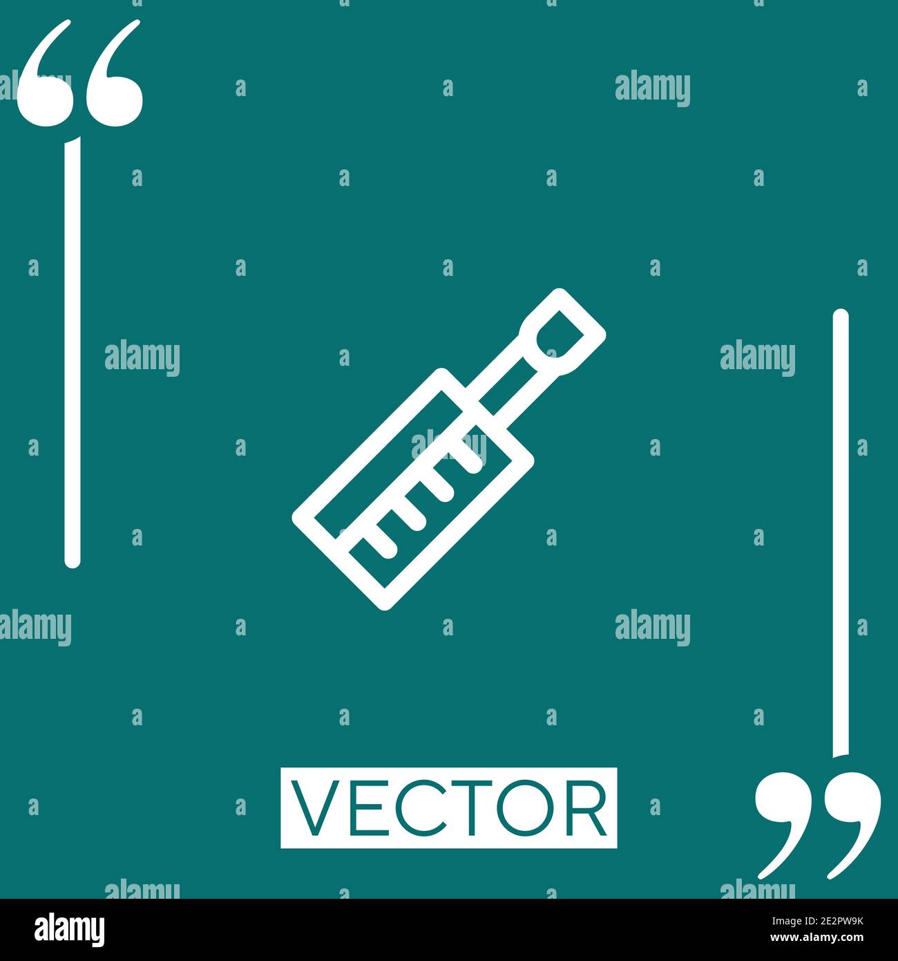 melodica vector icon Linear icon. Editable stroked line Stock Vector