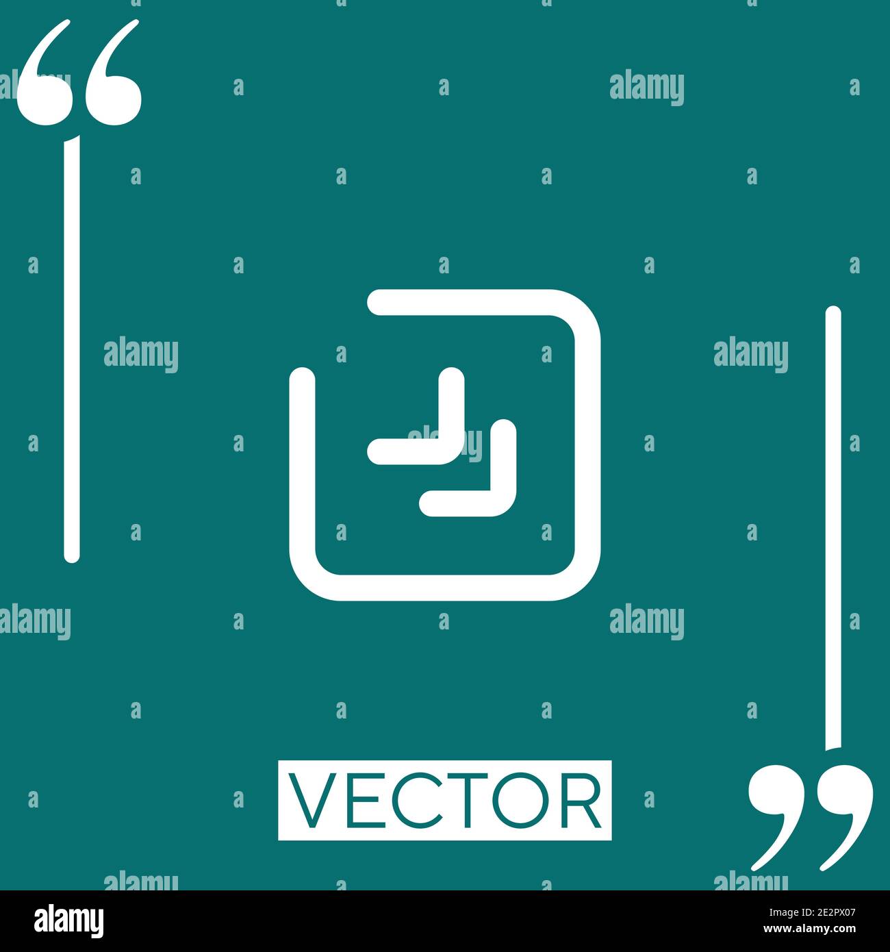 diagonal arrow vector icon Linear icon. Editable stroke line Stock Vector
