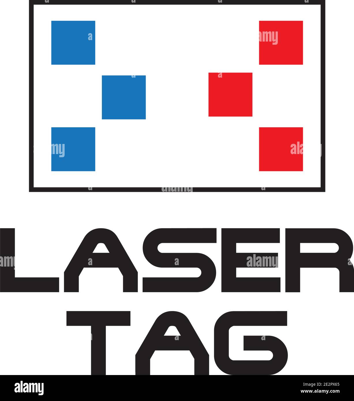 vector logo for laser tag Stock Vector