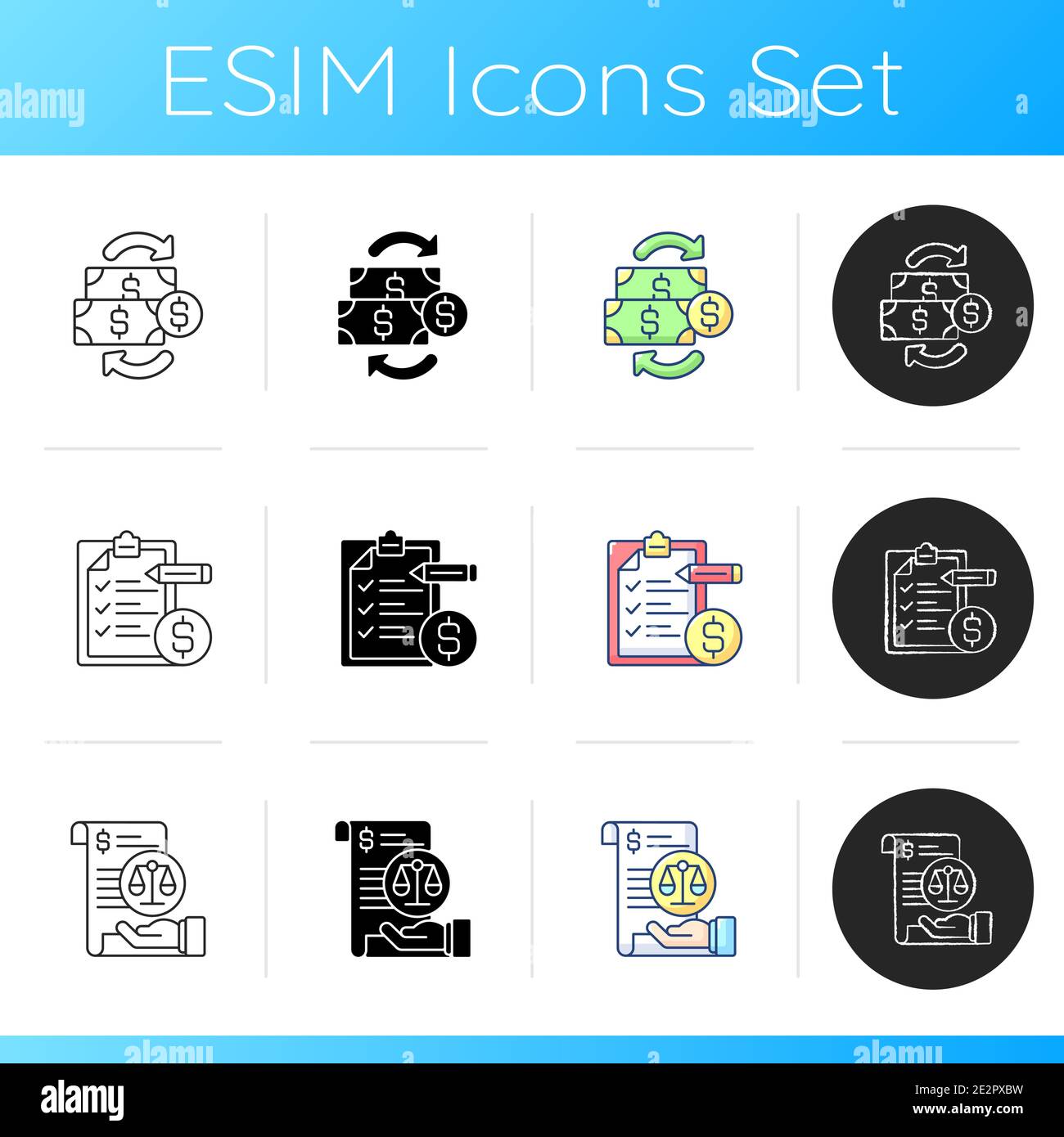 Accounting icons set Stock Vector Image & Art - Alamy