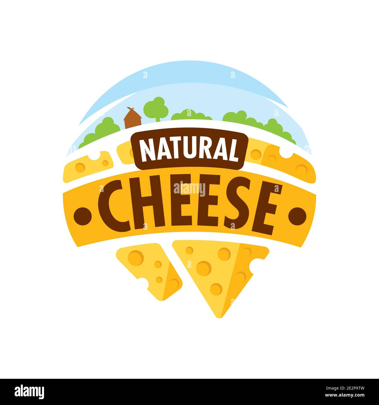 Vector logo of a cheese company Stock Vector Image & Art Alamy