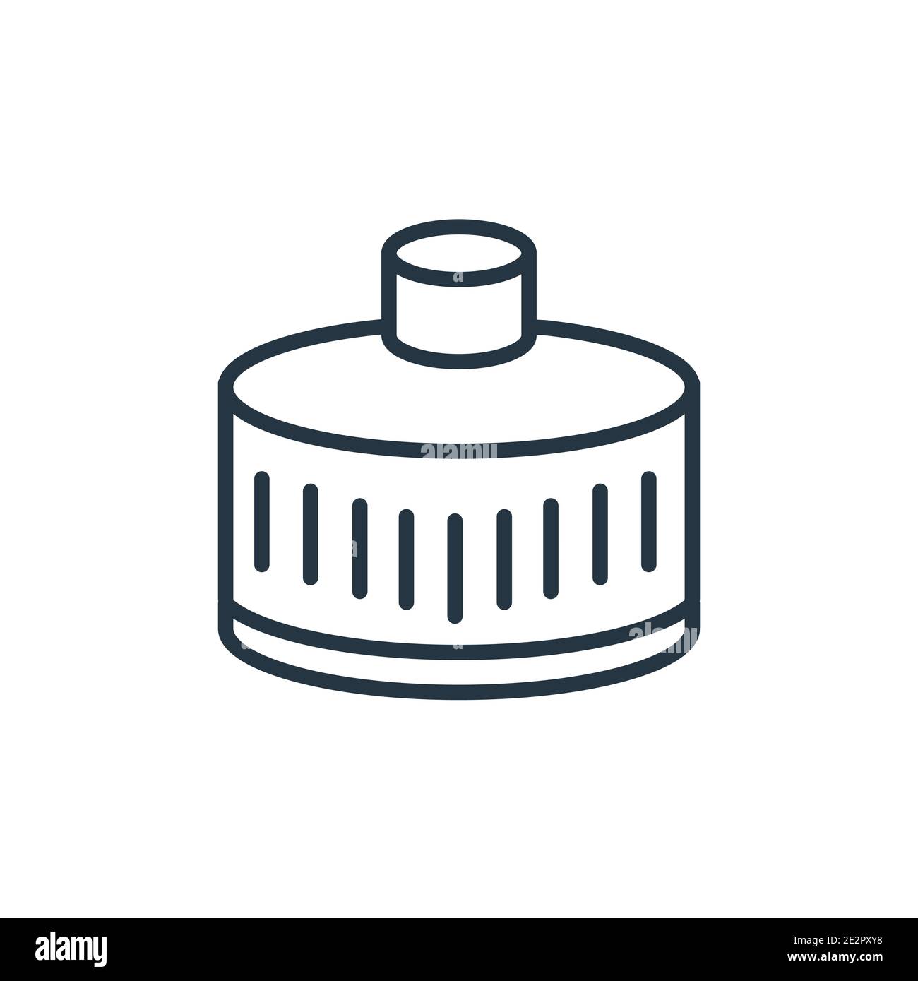 Car oil filter outline vector icon. Thin line black car oil filter icon,  flat vector simple element illustration from editable car parts concept  isola Stock Vector Image & Art - Alamy