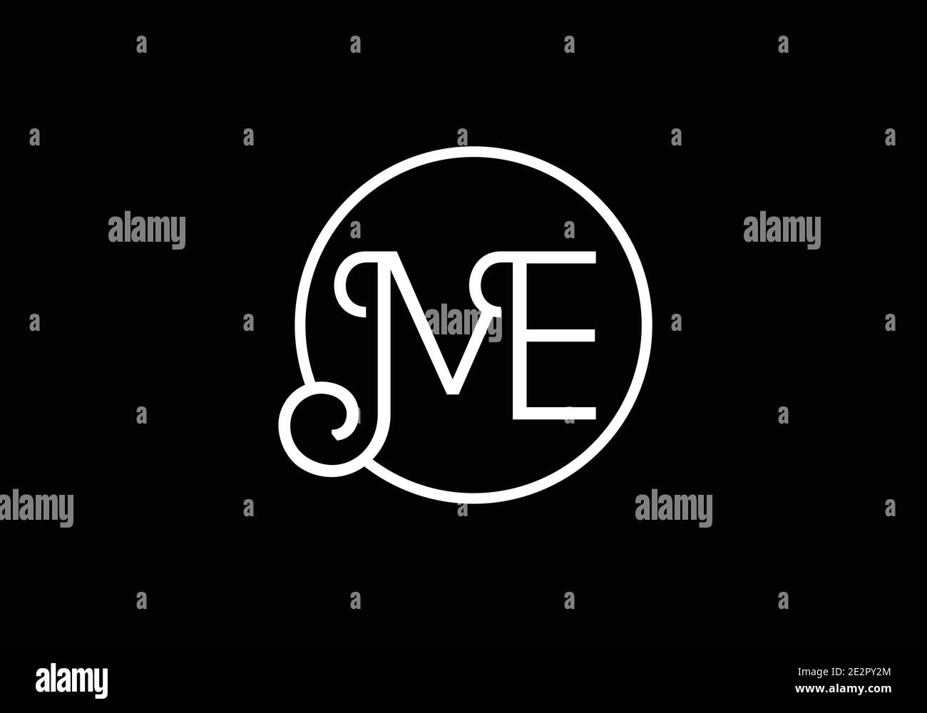 Initial ME letter Logo Design vector Template. Abstract Letter ME logo  Design Stock Vector Image & Art - Alamy