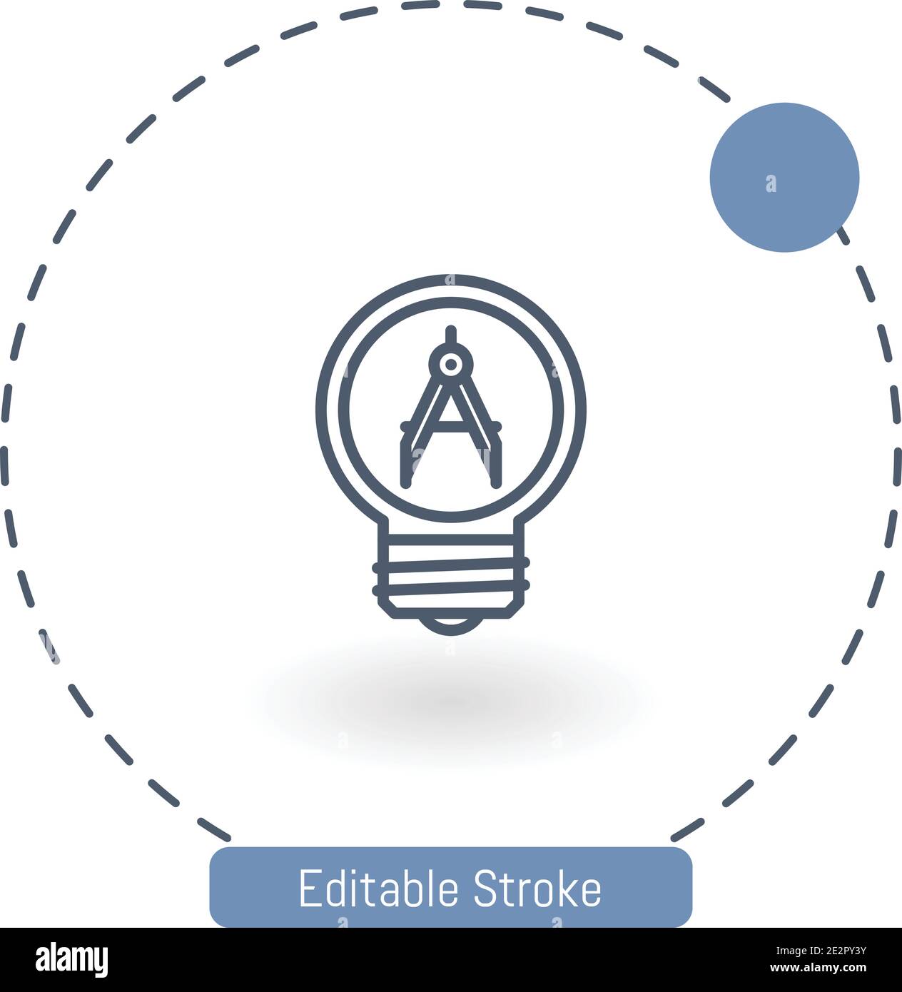 architect vector icon editable stroke outline icons for web and mobile Stock Vector