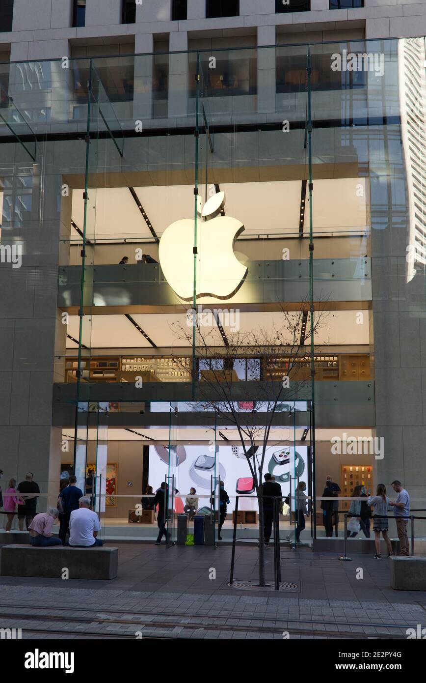 The Apple Store on George Street Sydney Australia Stock Photo
