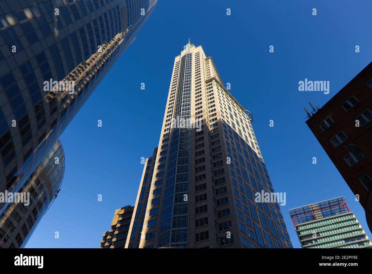 Chifley Tower is a premium skyscraper in Sydney, Australia. When measured to the top of its spire, it is considered the tallest building in Sydney. Stock Photo