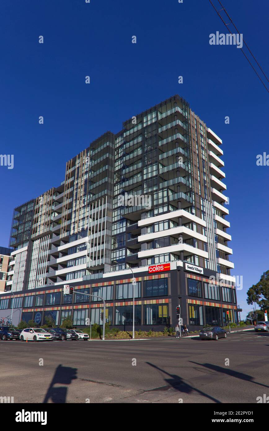 Surban highrise housing developments at Kirrawee Sydney Australia Stock Photo