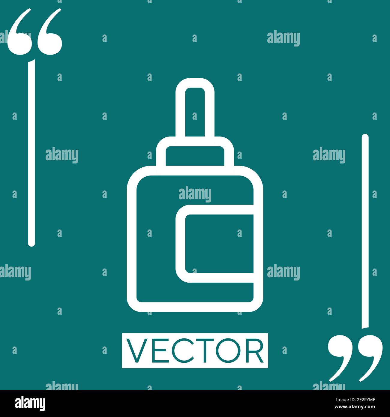 ink cartridge vector icon Linear icon. Editable stroke line Stock Vector