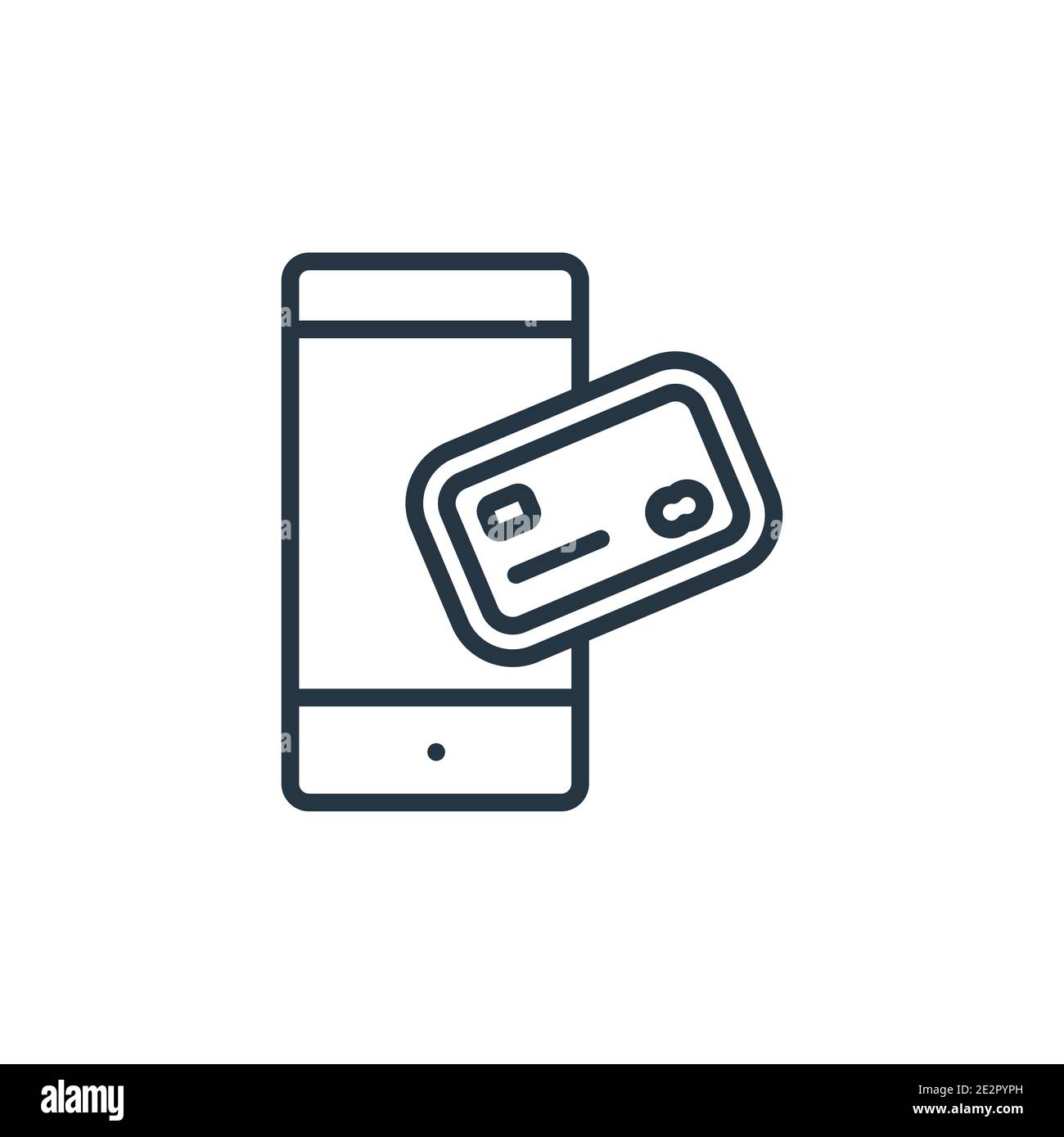 Payment method outline vector icon. Thin line black payment method icon ...