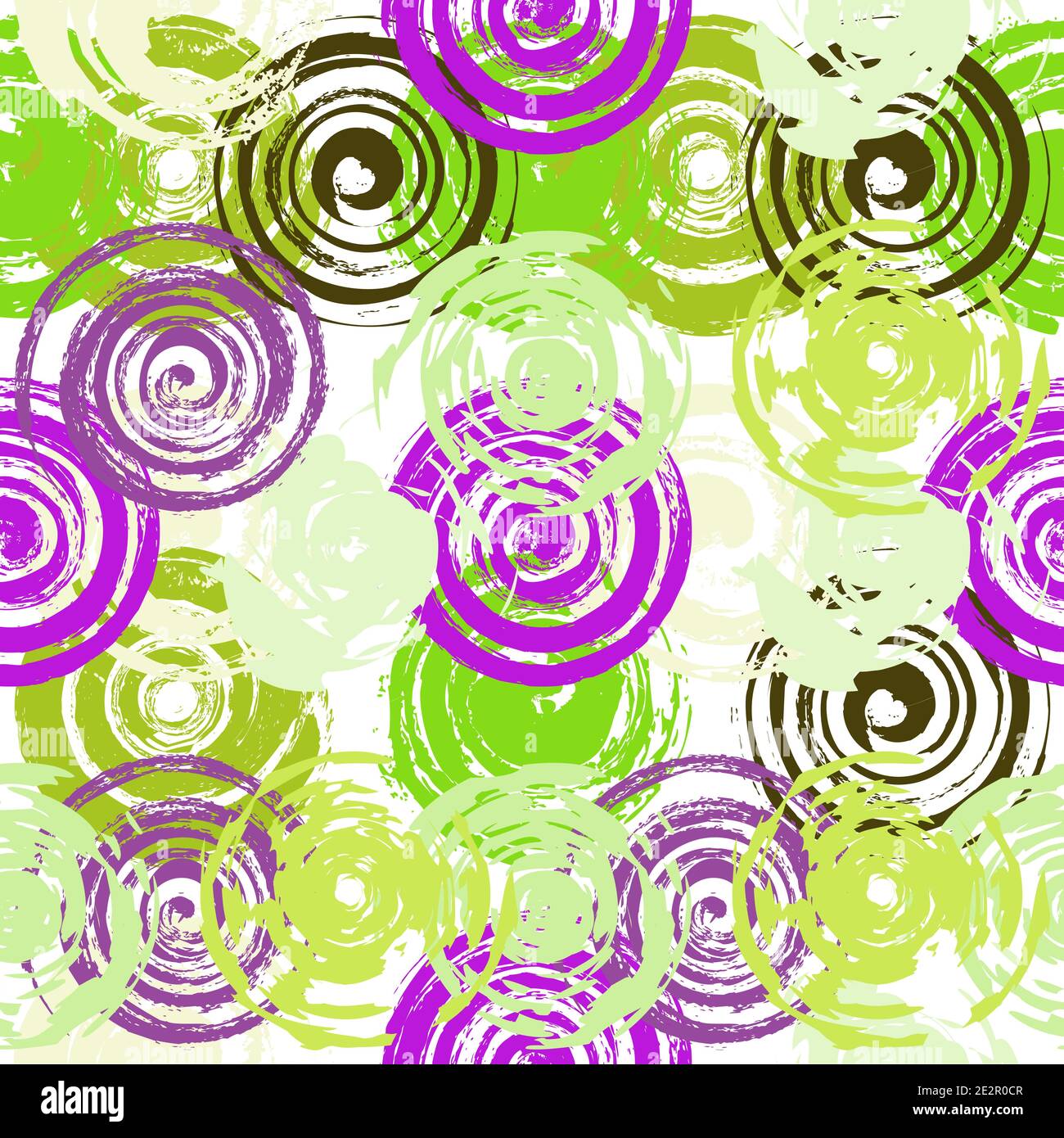 Grunge Red Spiral Seamless Stock Vector