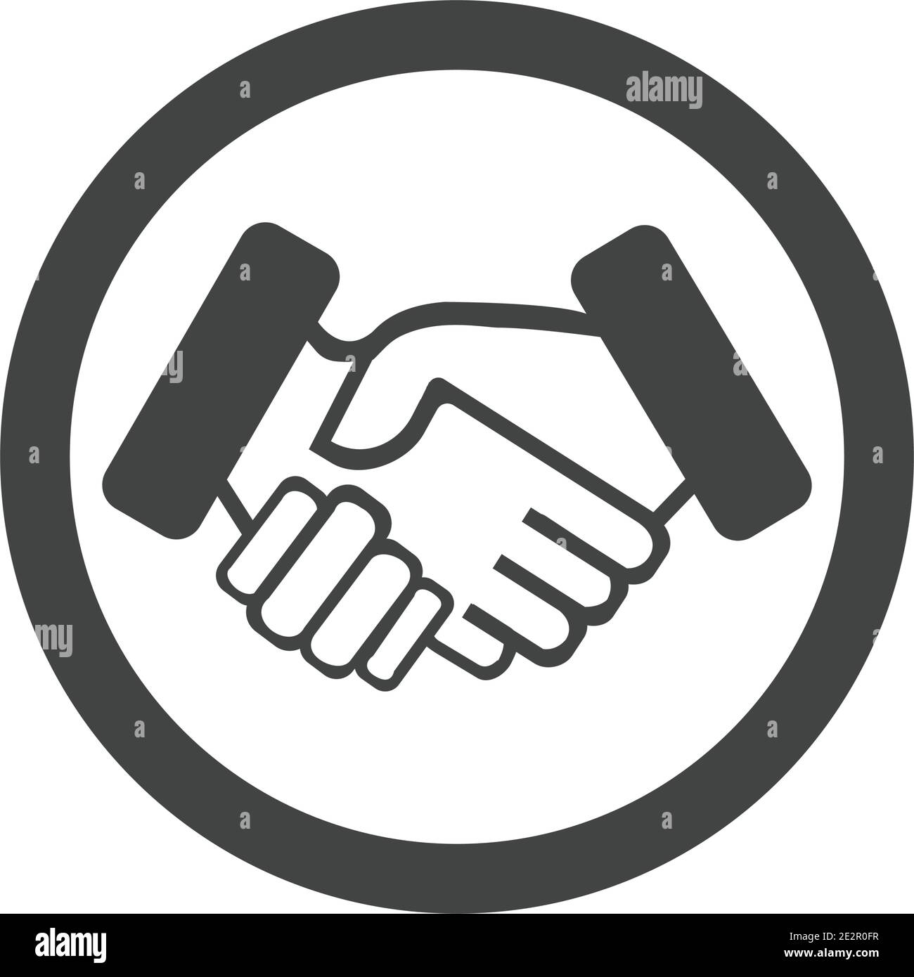 Handshake Two Male Hands Stock Vector (Royalty Free