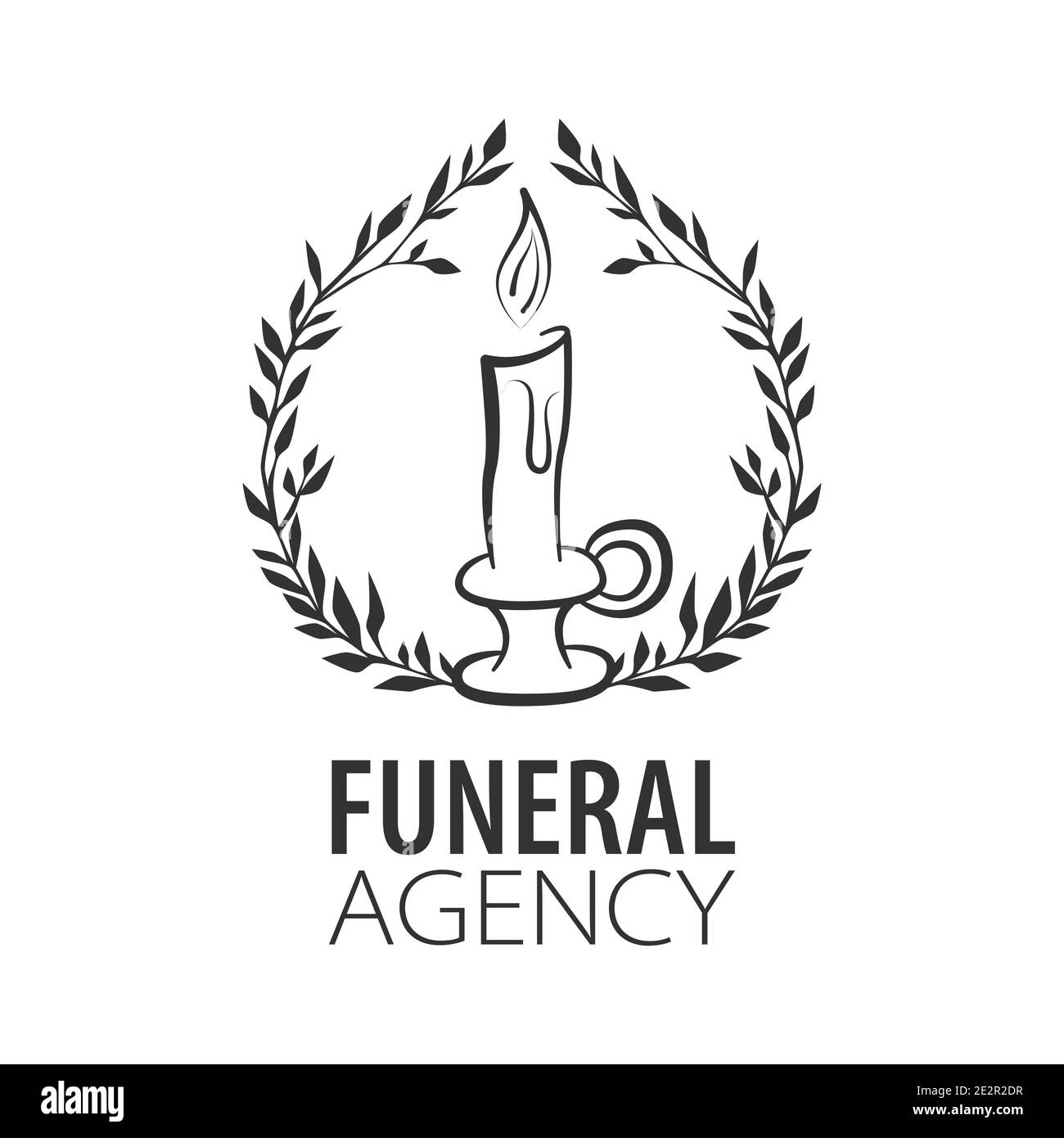 Funeral coffin wreath stock vector images alamy