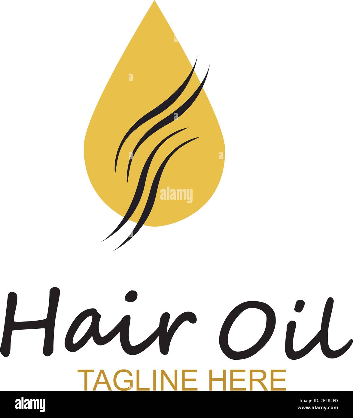 hair oil logo illustration design template Stock Vector Image & Art Alamy