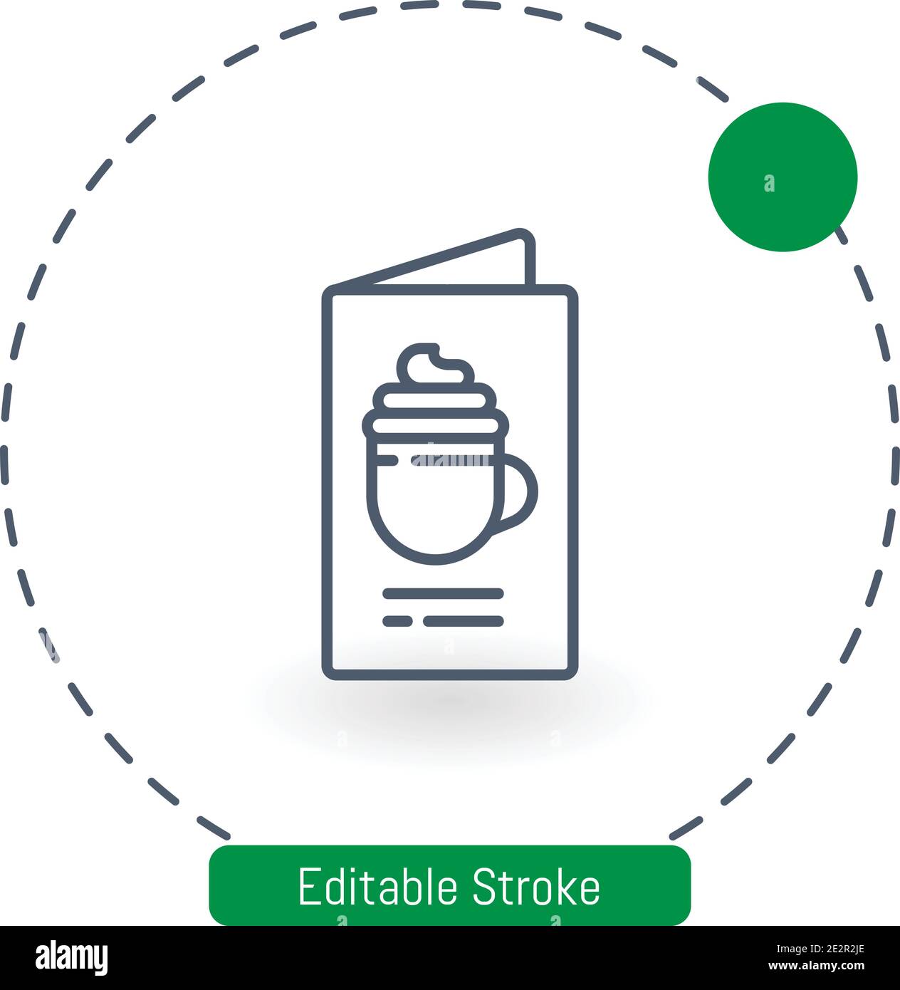 menu vector icon editable stroke outline icons for web and mobile Stock ...