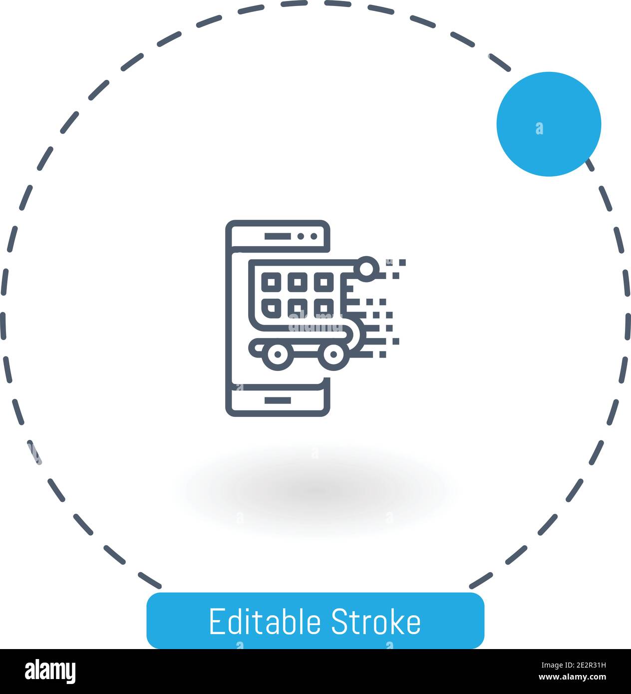 online vector icon editable stroke outline icons for web and mobile ...