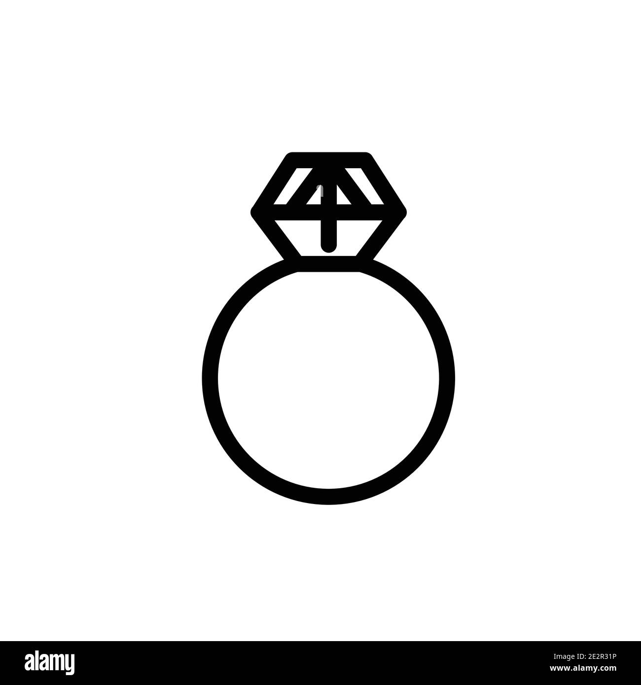 Wedding Rings Icon Line Stock Photos and Images - 123RF