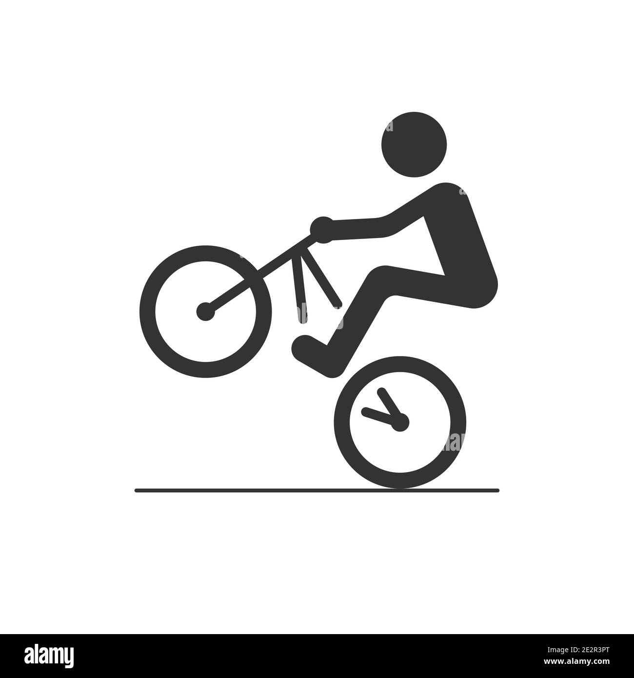 Trick cyclist Stock Vector Images - Alamy