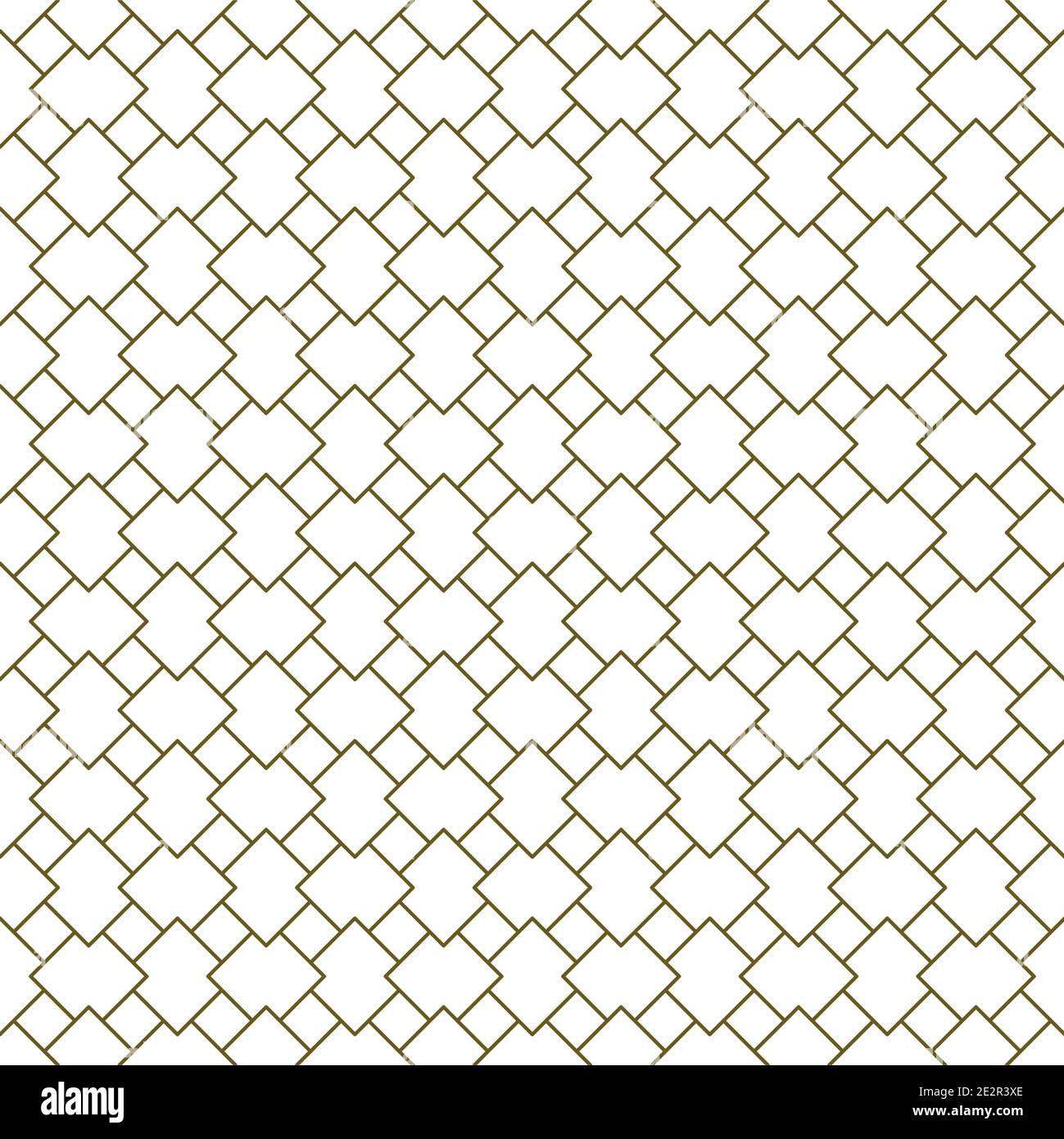 Seamless geometric pattern .Lines in brown color.Graphic modern pattern. Based on islamic pattern. Stock Vector