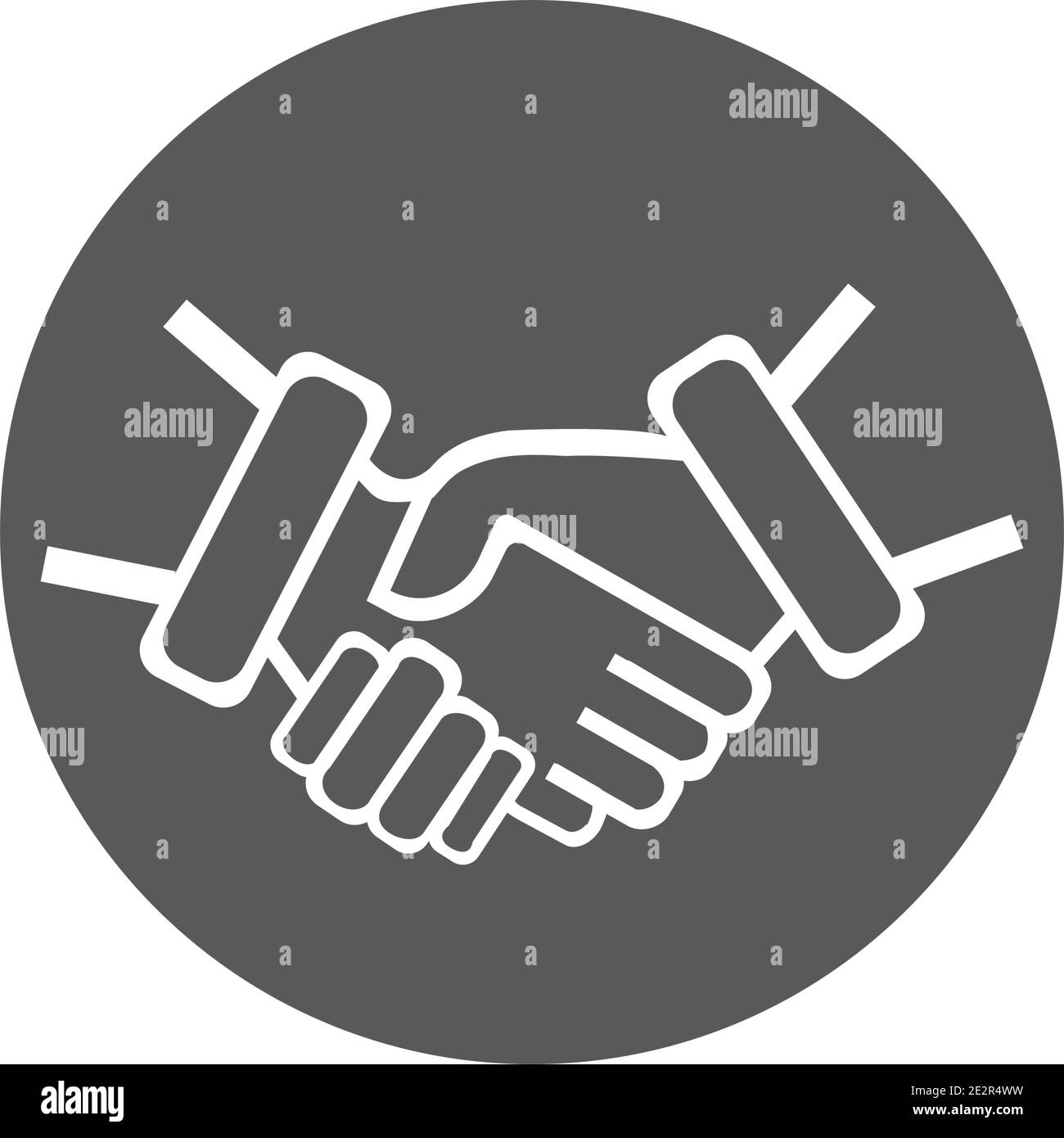 Hand Shake logo template Stock Vector Image & Art Alamy