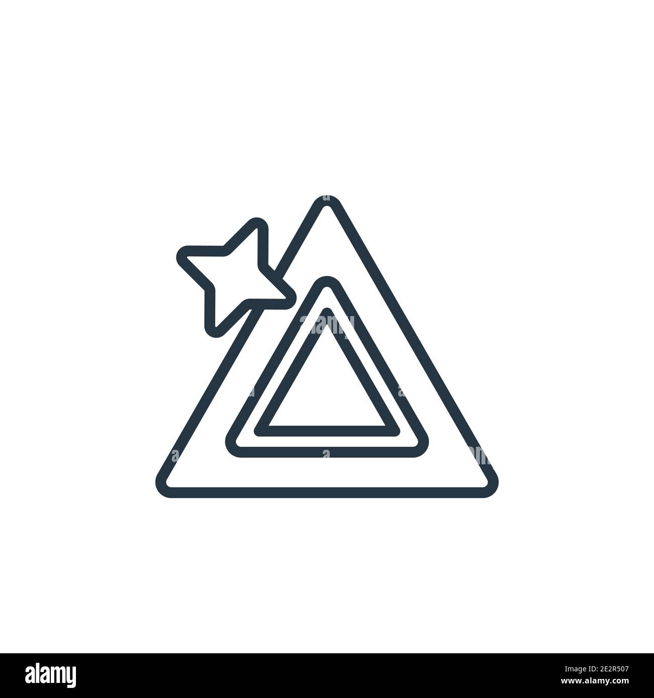 Car parking light outline vector icon. Thin line black car parking