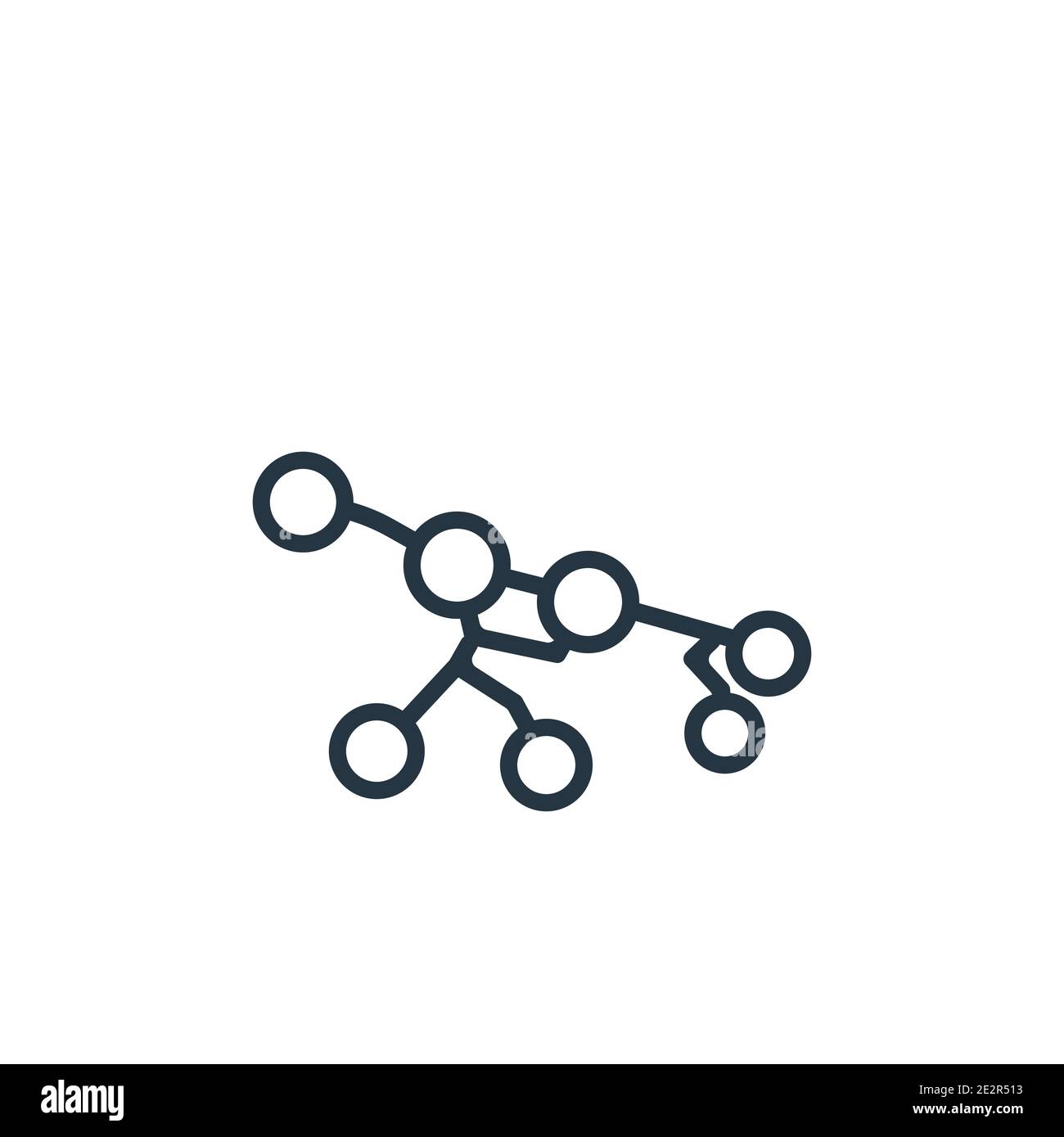 Ursa major outline vector icon. Thin line black ursa major icon, flat vector simple element illustration from editable astronomy concept isolated on w Stock Vector