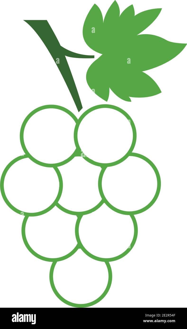 Grapes icon vector illustration design template Stock Vector