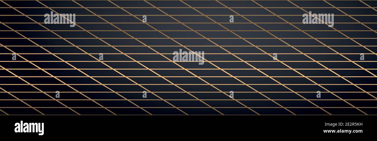 Abstract golden lines on a black background - Vector illustration Stock ...