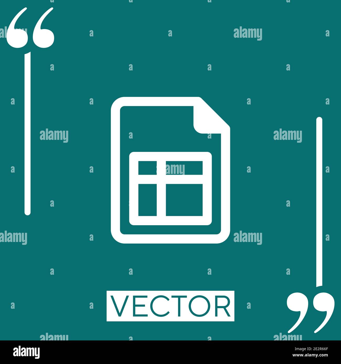 files vector icon Linear icon. Editable stroke line Stock Vector Image ...