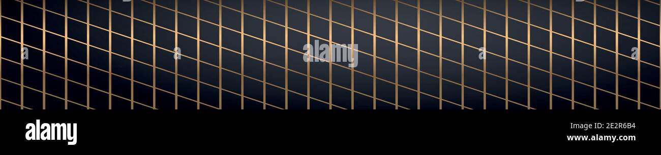 Abstract golden lines on a black background - Vector illustration Stock ...