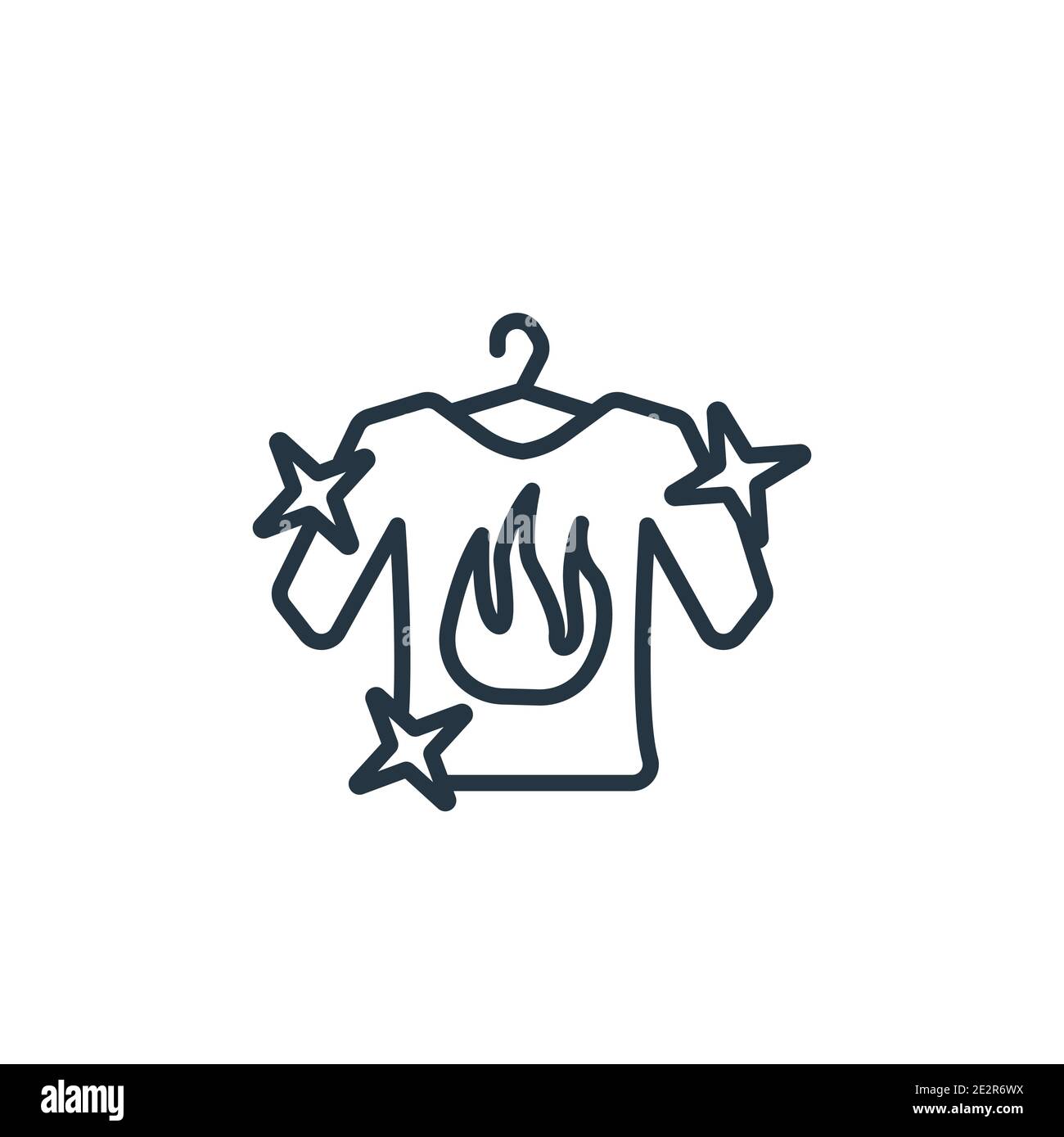 Dress cleanin outline vector icon. Thin line black dress cleanin icon ...