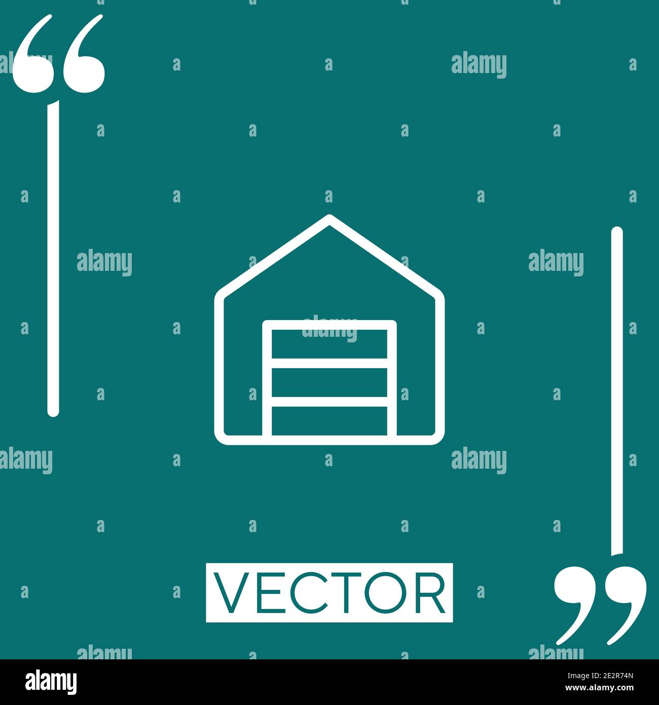locked vector icon Linear icon. Editable stroke line Stock Vector