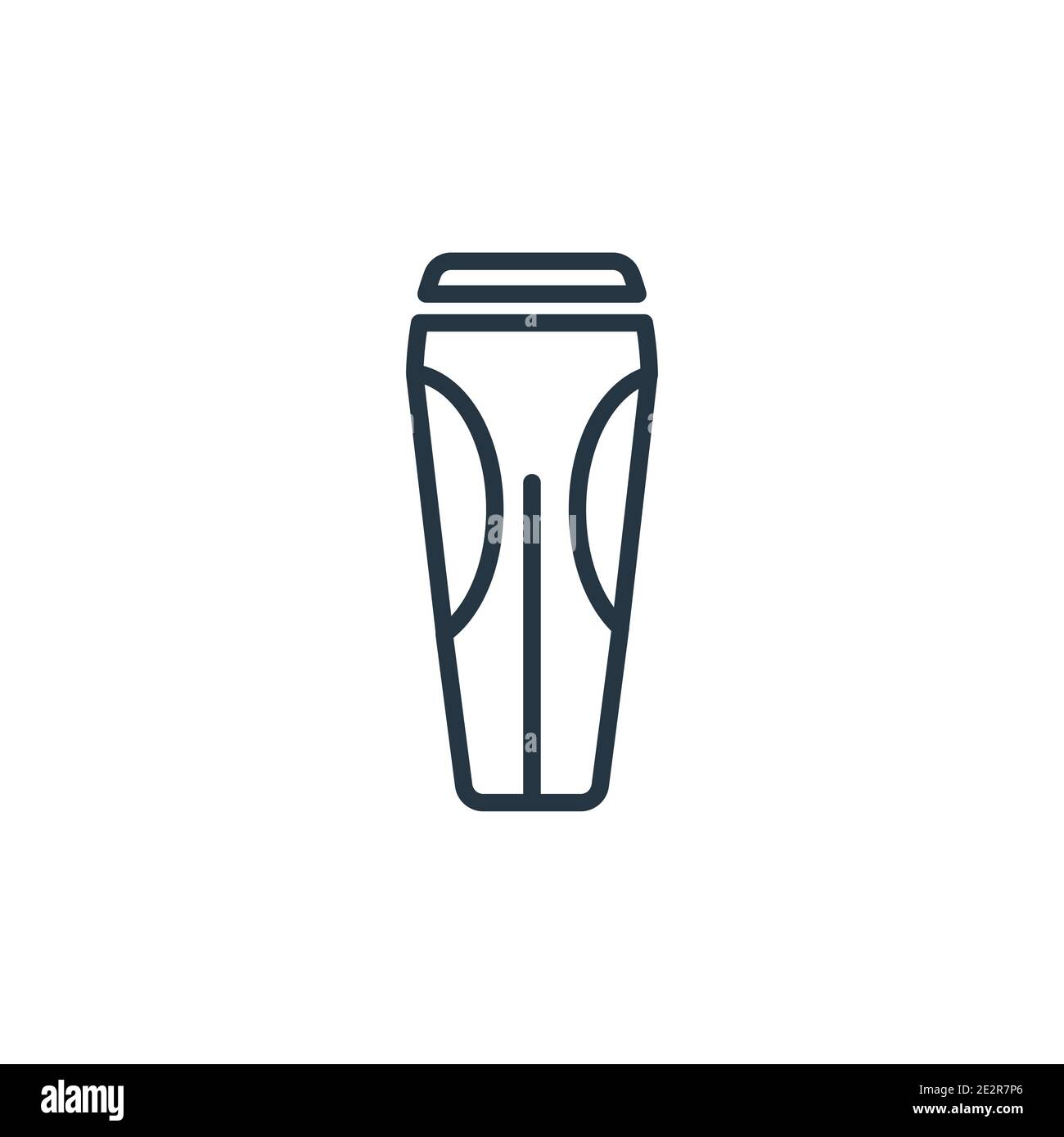Leggins outline vector icon. Thin line black leggins icon, flat vector ...